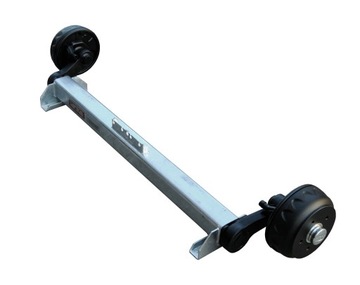 Oś hamowana KNOTT 1350kg 5x112 przyczepy 1600mm