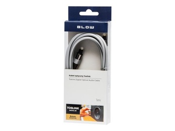 KABEL OPTYCZNY PRZEWÓD AUDIO TOSLINK DIGITAL ŚWIATŁOWÓD TOSLINK 6mm 1m