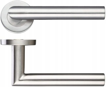 ДВЕРНАЯ РУЧКА INOX, НЕРЖАВЕЮЩАЯ СТАЛЬ + НАБОР РОЗЕТОК ДЛЯ ВСТАВКИ ИЛИ КЛЮЧА