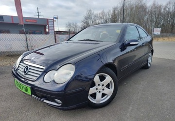 Mercedes Klasa C W203 Coupe W203 2.0 (C 180) 129KM 2002 Mercedes-Benz Klasa C Automat zadbany serwisow...