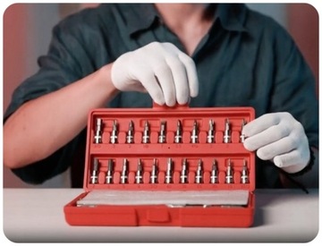 Zestaw Kluczy Nasadowych 1/4 klucze nasadowe grzechotka TORX BITY INBUS 46*