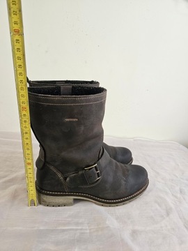 Buty niskie kozaki saszki skórzane ECCO Hydromax r. 37 wkł 24 cm