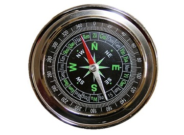 KOMPAS MAGNETYCZNY KIESZONKOWY BUSOLA IGŁA ZAWIESZONA FENG SHUI METAL