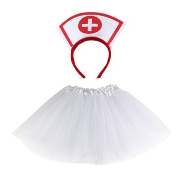 OPASKA + SPÓDNICZKA STRÓJ PIELĘGNIARKA DOKTOR 3-10