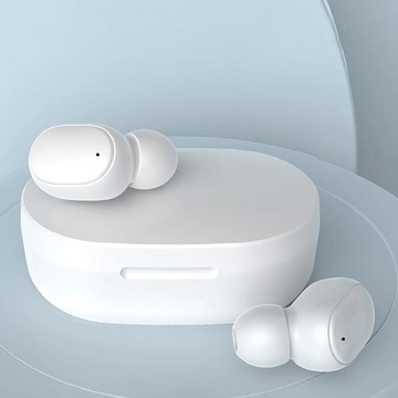 БЕСПРОВОДНЫЕ НАУШНИКИ BLUETOOTH С МИКРОФОНОМ-ВКЛАДЫШАМИ SPORTS TWS БЕЛЫЕ