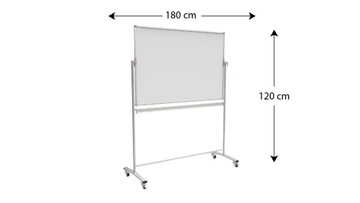 Мобильная магнитная доска для сухого стирания 180х120 см ПРЕМИУМ