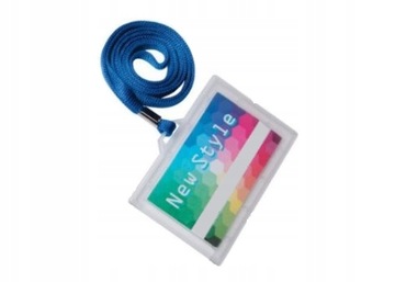 Идентификационные бейджи Жесткий держатель со шнурком 50 шт.