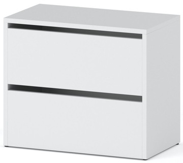 Szafka Na Buty Biała Wąska 60 CM Modułowa Bez siedziska Regał Stojak Loft