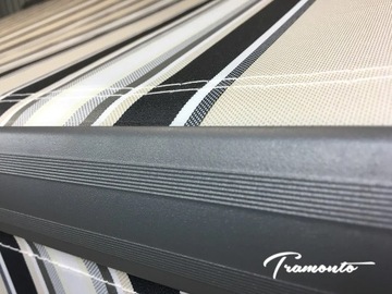 Террасная маркиза АНТРАЦИТ 400х300 Серый Бежевый Кремовый STD