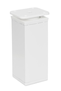 NÓŻKA MEBLOWA, STOPKA POD SZAFKĘ REGULOWANA 40mm x 40mm H-150mm BIAŁA