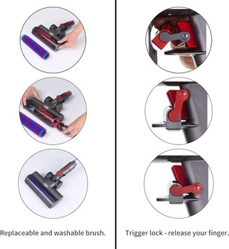 Щетка Dyson с турбонаддувом и мягким валом V7 V8 V10 V11 V15 sv12 sv14sv15