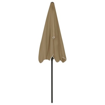 PARASOL PLAŻOWY, TAUPE, 200X125 CM