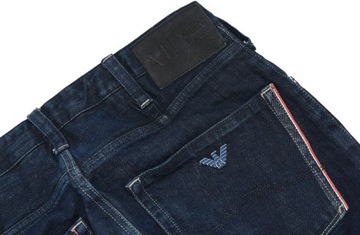 ARMANI JEANS spodnie męskie jeansy proste W29L34