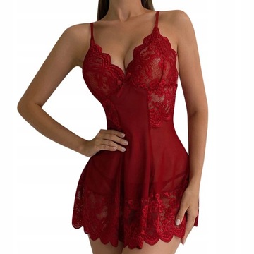 SEXY koszulka nocna koronkowa STRINGI