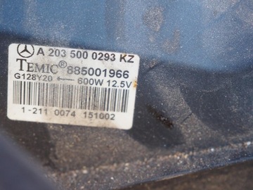 Водяной радиатор, вентиляторы MERCEDES W203 2.2 CDI