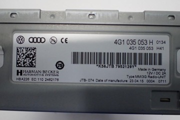 НАВИГАЦИЯ NAVI РАДИО ДИСПЛЕЙ EU AUDI A4 B8 15R