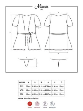 Сексуальный халат и стринги L/XL
