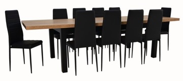 DUŻY zestaw stół craft 3m 10 krzeseł SALON jadalni
