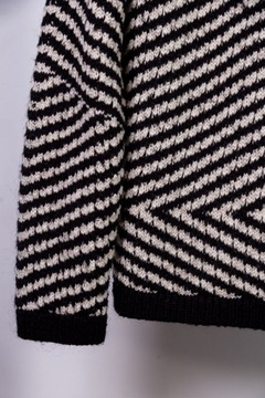 Свитер Marks&Spencer 44 XXL в полоску из смесовой шерсти