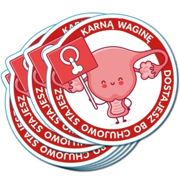 NAKLEJKI KARNE - WLEPY WODOODPORNE KARNA WAGINA 50