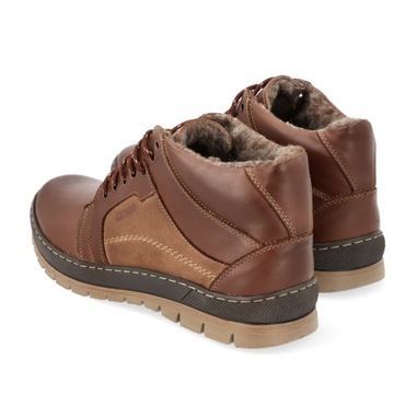 ЗИМНИЕ БОТИНКИ С УТЕПЛЕНОМ, КОЖАНЫЕ 171 CBR R 41