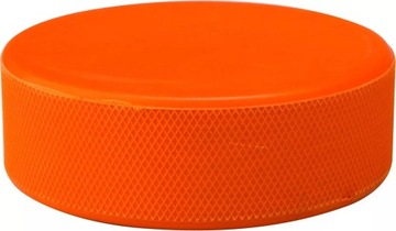 Krążek gumowy hokejowy pomarańczowy do hokeja NIJDAM 160g 75x25mm