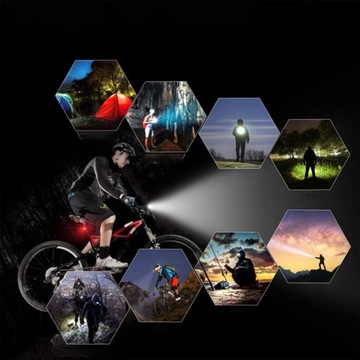 ВЕЛОСИПЕДНЫЕ ФОНАРИ СВЕТОДИОДНЫЕ ВЕЛОСИПЕДНЫЕ ФАРЫ ПЕРЕДНЯЯ ЗАДНЯЯ 2 ШТ.