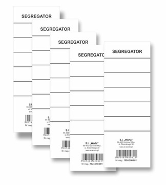Etykieta do przyklejania na segregator 7cm - 10 szt
