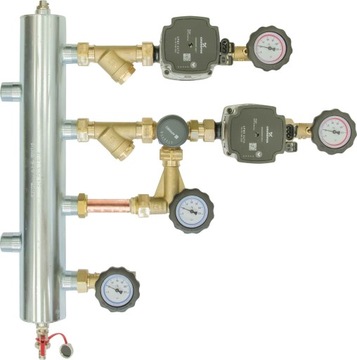 Zestaw mieszający AFRISO sprzęgło hydrauliczne + zawór obrotowy + pompa