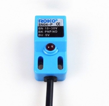 Прямоугольный индуктивный датчик приближения NPN NO - 4 мм - 10-30 В постоянного тока
