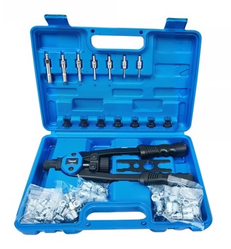 РУЧНОЙ ЗАКЛЕПОЧНИК ДЛЯ ЗАКЛЕПОЧНОЙ ГАЙКИ M3-M12 НАБОР 127 + КЕЙС ДЛЯ ТРАНСПОРТИРОВКИ