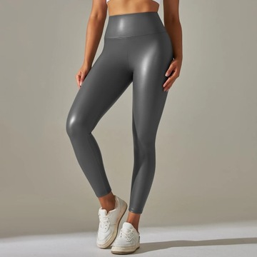 Women Pu Leather Leggings Pants XS-5XL Plus Size F