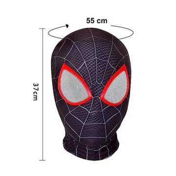 MASKA SPIDER-MAN PAJĄK MATERIAŁOWA KOSTIUM COSPLAY Najlepsza Jakość