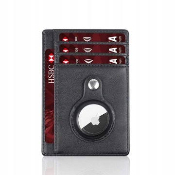 Portfel z wbudowanym uchwytem na etui na Airtag