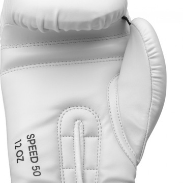 Adidas Speed 50 rękawice bokserskie biało złote boks rozmiar 14 OZ