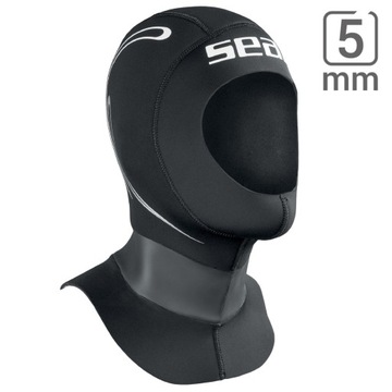 Kaptur neoprenowy z kołnierzem do nurkowania 5 mm SEAC TEKNO XXL