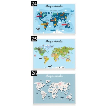 Набор из 3 образовательных плакатов А3 Алфавит МОНТЕССОРИ Цифры Цвета УЗОРЫ