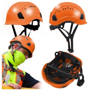 Защитный шлем с защитным шлемом вентилируется оранжевым пояс