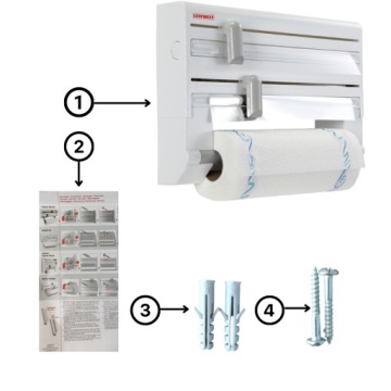 Кухонный органайзер 3в1, БУМАЖНОЕ ПОЛОТЕНЦЕ И ФОЛЬГА
