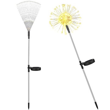 LAMPA SOLARNA DMUCHAWIEC 120 LED OGRODOWA FAJERWERKI 2SZT DRZEWKO 90CM