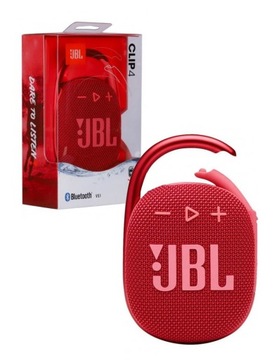 PRZENOŚNY GŁOŚNIK / JBL CLIP 4 / RED / BLUETOOTH