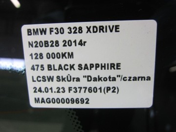 BMW F30 328 SKLO (OKNO) ZADNÍ TÓNOVANÁ 7258074