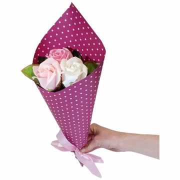 Букет мыльных роз, ароматные мыльные цветы, 37 см, ПОДАРОК ​​на ЖЕНСКИЙ ДЕНЬ