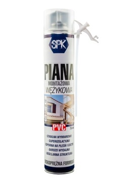 Piana WĘŻYKOWA montażowa NISKOPRĘŻNA SPK pianka 750ml