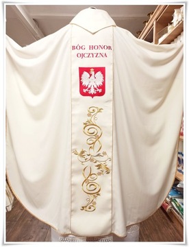 Ornat Gotycki Liturgiczny ecru KZO/195/05