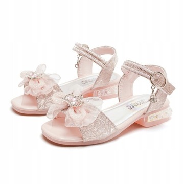 Dziewczęce Sandały Princess Open Toe Crystal Buty
