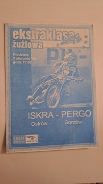 ISKRA OSTRÓW WIELKOPOLSKI - STAL GORZÓW 02-08-1998 - PROGRAM ŻUŻLOWY CZYSTY