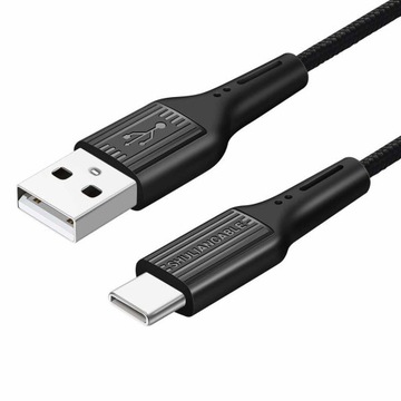 SHULIANCABLE KABEL USB C DO USB CZARNY 1m TYP-C
