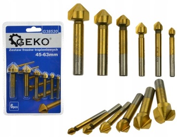 FREZY FAZOWNIK POGŁĘBIACZ STOŻKOWY DO METALU 6el