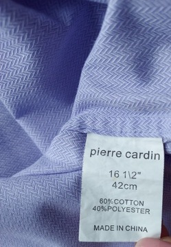 PIERRE CARDIN koszula liliowa 41 42 Spinki